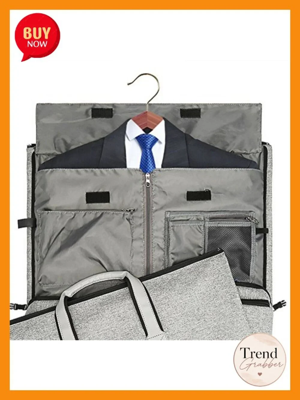Convertible Garment Duffel Bag Carry On Suit Travel 2 in 1 with Shoulder Strap
